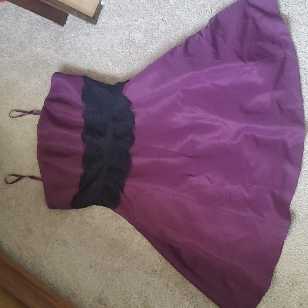Purple cocktail dress